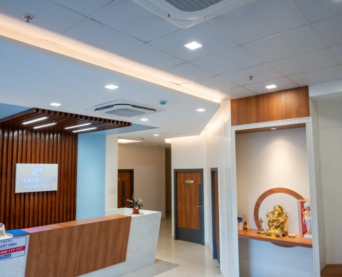 Reception Area at Gastrohub Hospital